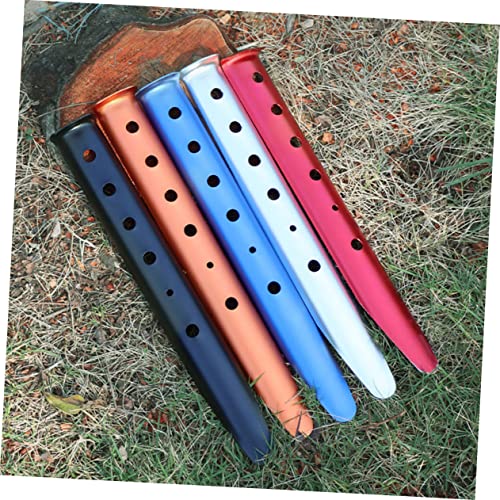 4pcs Estacas para Tienda de Campaña de Aleación de Aluminio en Forma de U para Camping Exterior Fijación en Suelo Resistente al Viento con Diseño Fácil de Sacar en Rojo Azul Negro Plateado miniatura 4
