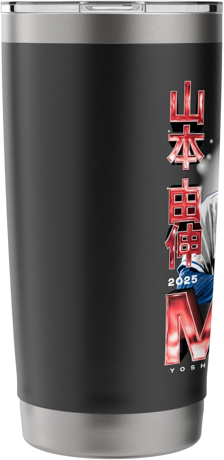Yoshinobu Yamamoto | LA Series 2025 World Champ MVP Vintage Stainless Steel Insulated Tumbler - Image 4