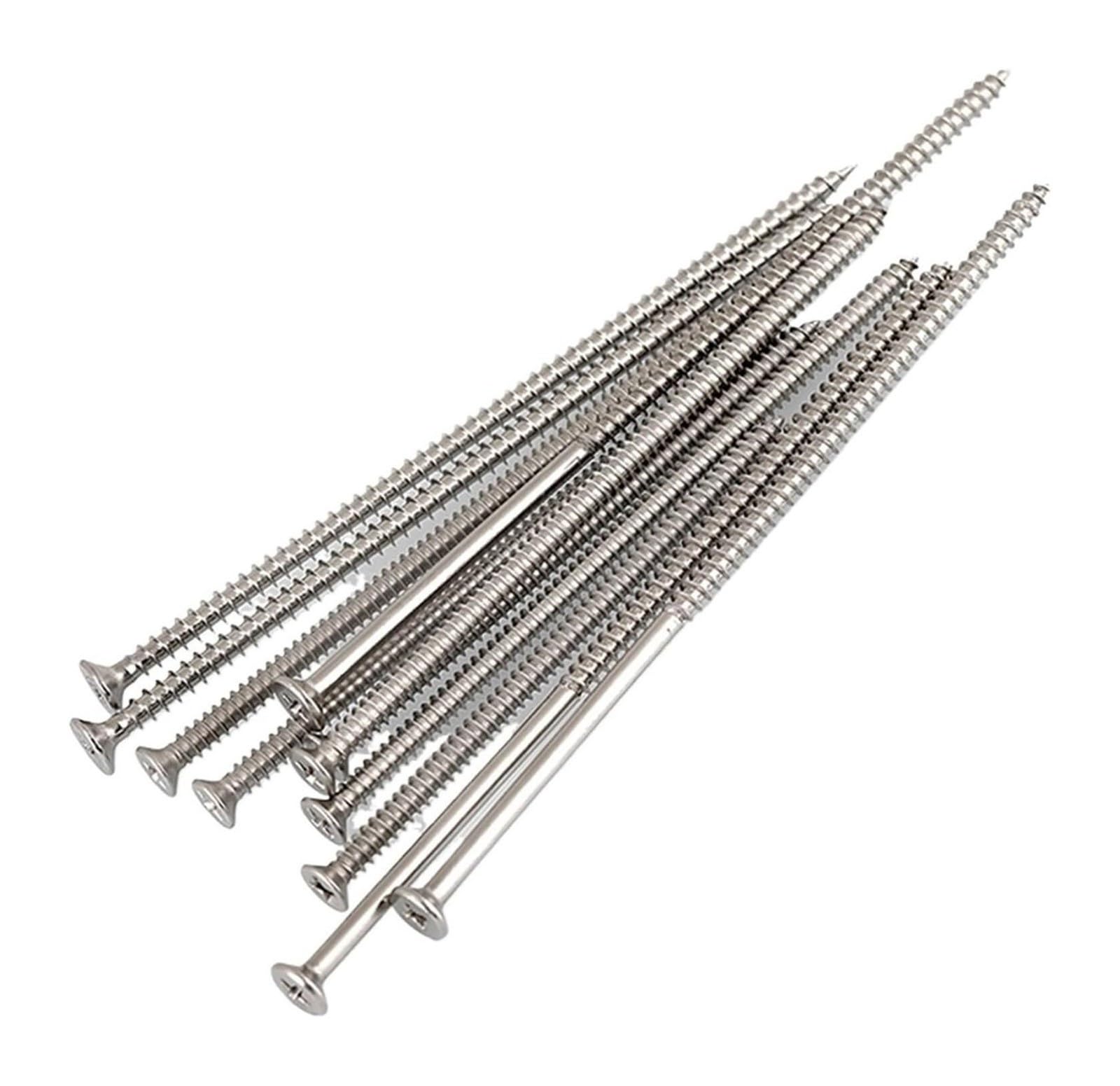 Tornillos de cubierta cabeza plana acero inoxidable 304