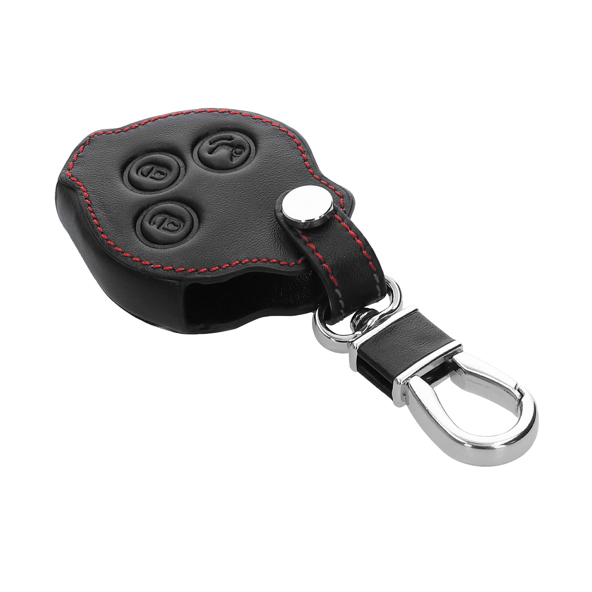 kwmobile Custodia Coprichiave Compatibile con Mini con 3 tasti Smart Key Cover - Copri Telecomando Chiave Auto - Copri Chiavi Macchina nero / giallo