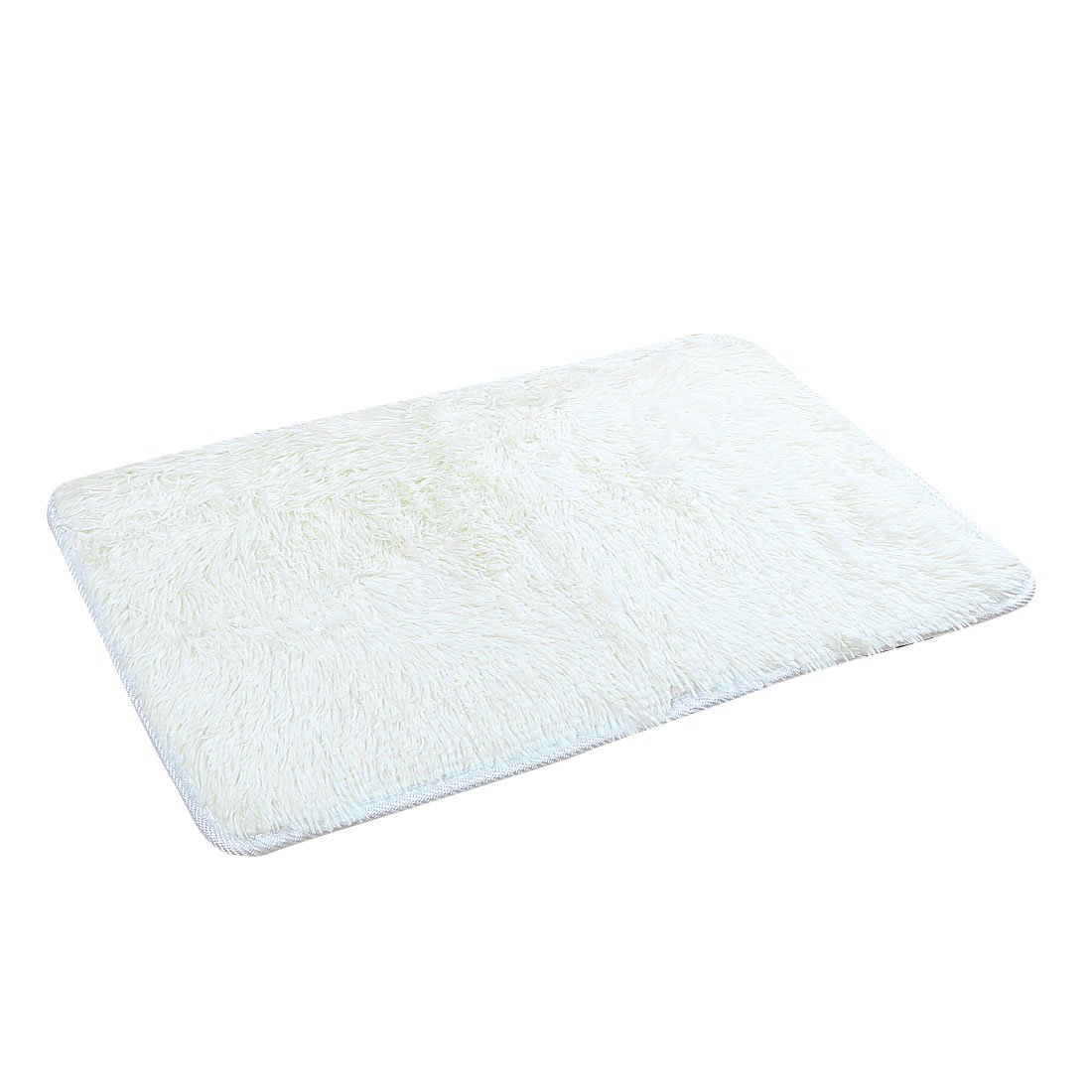 2 5cm Soft Fluffy Rugs Anti-Skid Shaggy Rug Floor Mat Dining Room Home Bedroom Carpet Creamy White 40x60cm