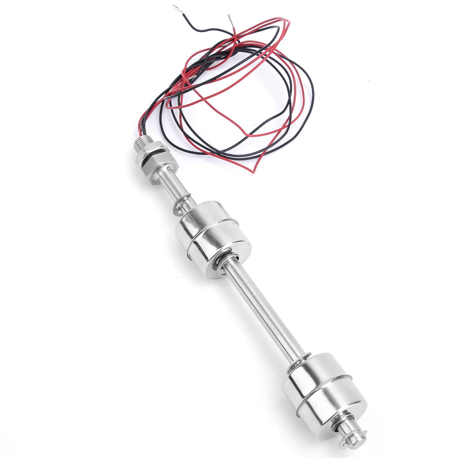 BORDSTRACT Float Switch Stainless Steel Double Ball Level Sensor Water Level Controller Sensor Switch for Controling The Liquid Level of The Water Tank, Pool, Sink, Fish Tank(150mm)