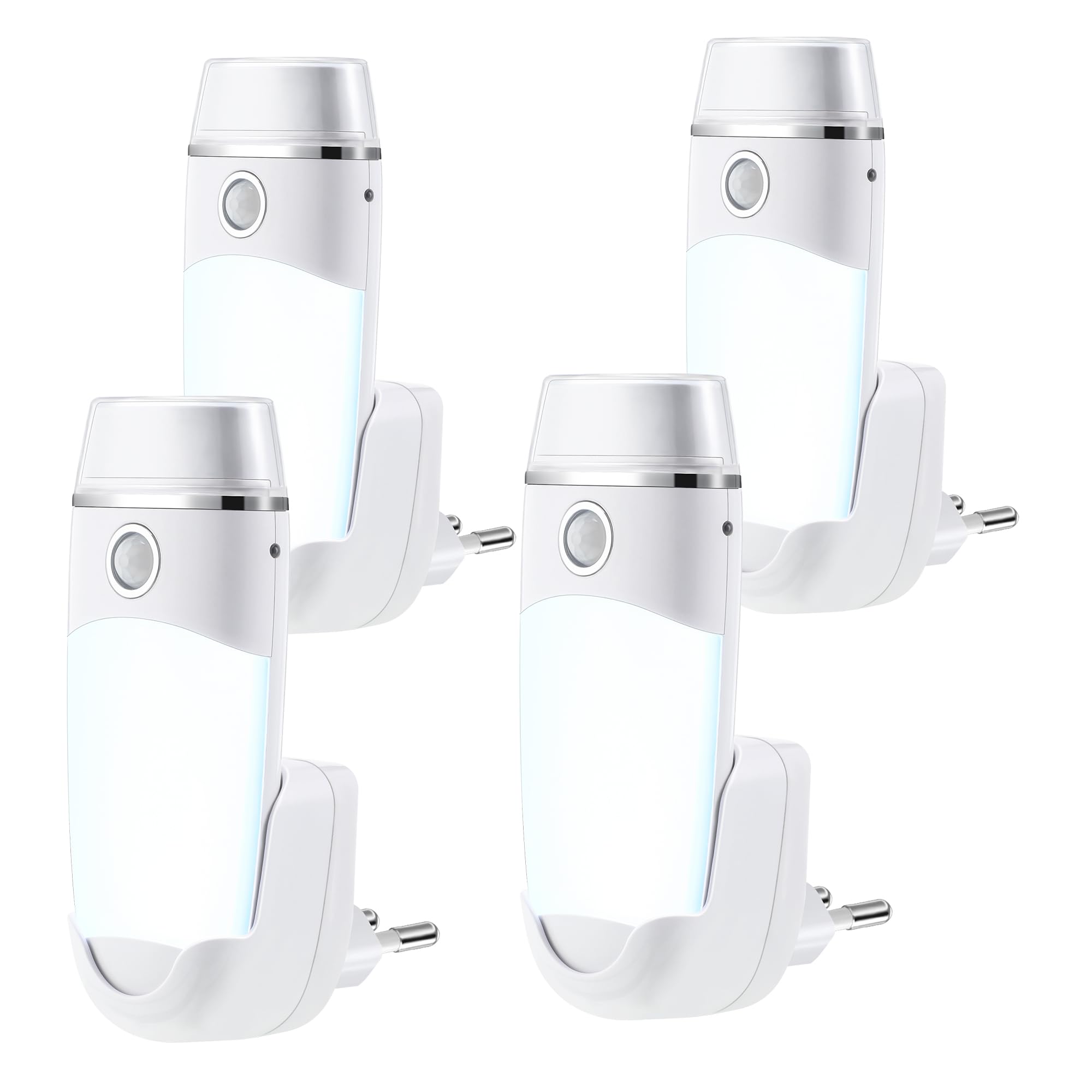 Hiboom Pack of 2 LED Plug Lights, Night Light with Motion Sensor and