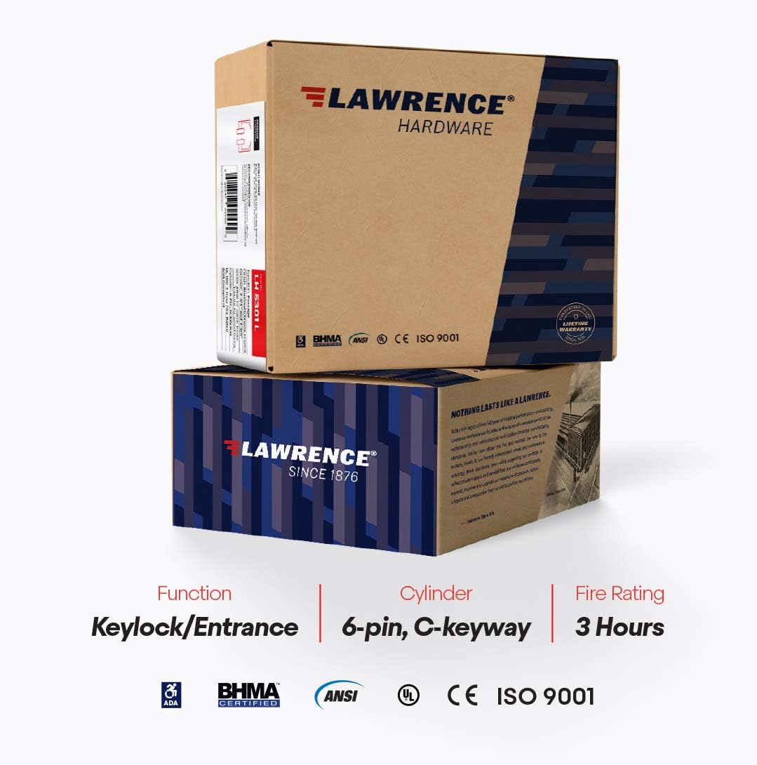 Cheapest 🛒 Door Handle Cylindrical Lock Entrance Lock Function Keyed Entry and Lock Brushed Chrome Finish LH5304LUS26D UL Certified ANSI/BHMA Grade 2 Commercial Door Lever for Heavy Duty Use Get Discount 70% Price Door Handle Cylindrical Lock Entrance Lock Function Keyed Entry and Lock Brushed Chrome Finish LH5304LUS26D UL Certified ANSI/BHMA Grade 2 Commercial Door Lever for Heavy Duty Use