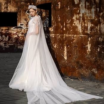 Amazon.co.jp: SHYPYG ブライダルショールケープベールシアーロング Amazon.co.jp: SHYPYG ブライダルショールケープベールシアーロング