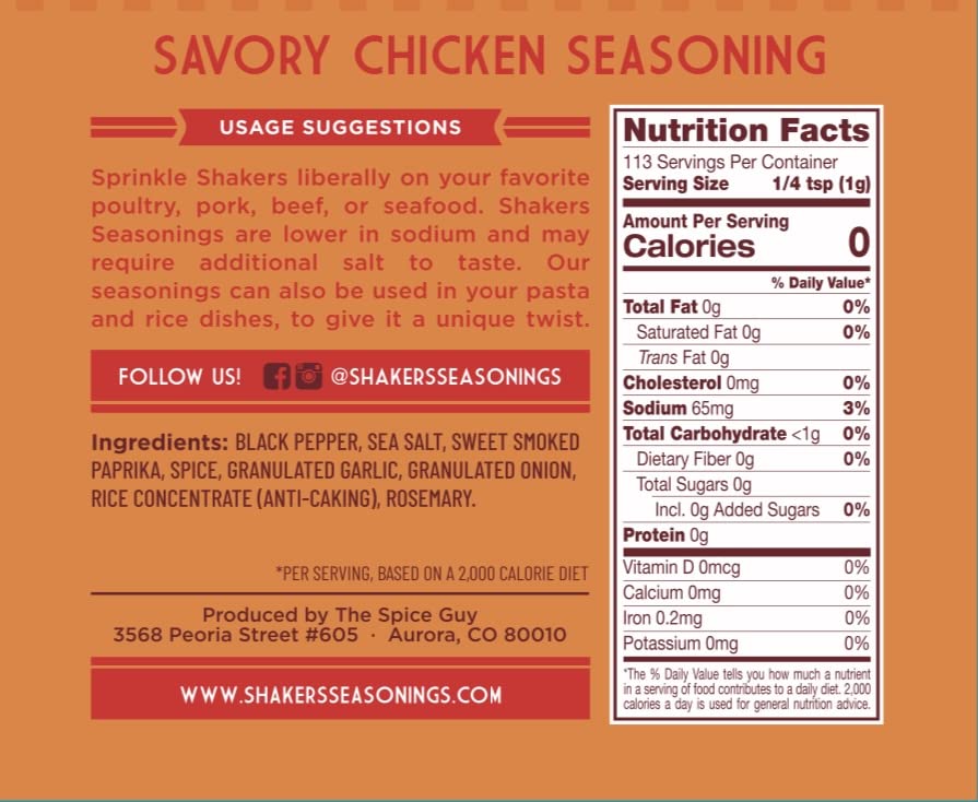 Miniatura 2 de Mezcla de condimentos de pollo sabrosa por Shakers Seasonings