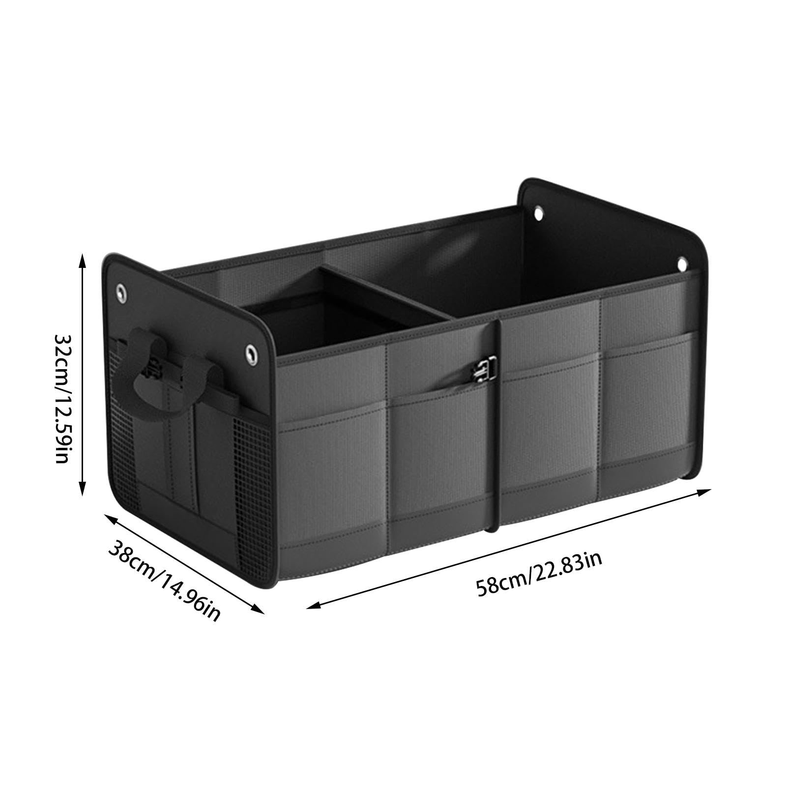 Contenitore pieghevole per bagagliaio, organizer pieghevole, 60 l
