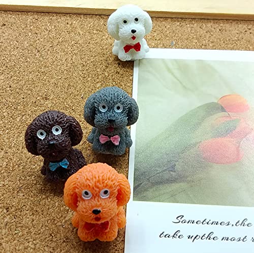 Decorative Push Pin, 3D Puppy Shaped Thumbtack Resin Drawing Pin For Bulletin Board, Map, Cork Board, Walls, School, Office (16 Pcs) #TOP7