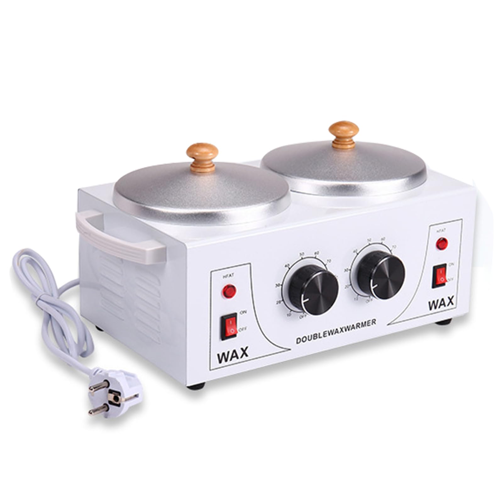 200 W 1,000 ml Doppel-Pfanne, Wachserhitzer, professionell, stumm, Wachs-Gerät, Enthaarungsmaschine, Roll-On-Wachs, für alle Haartypen