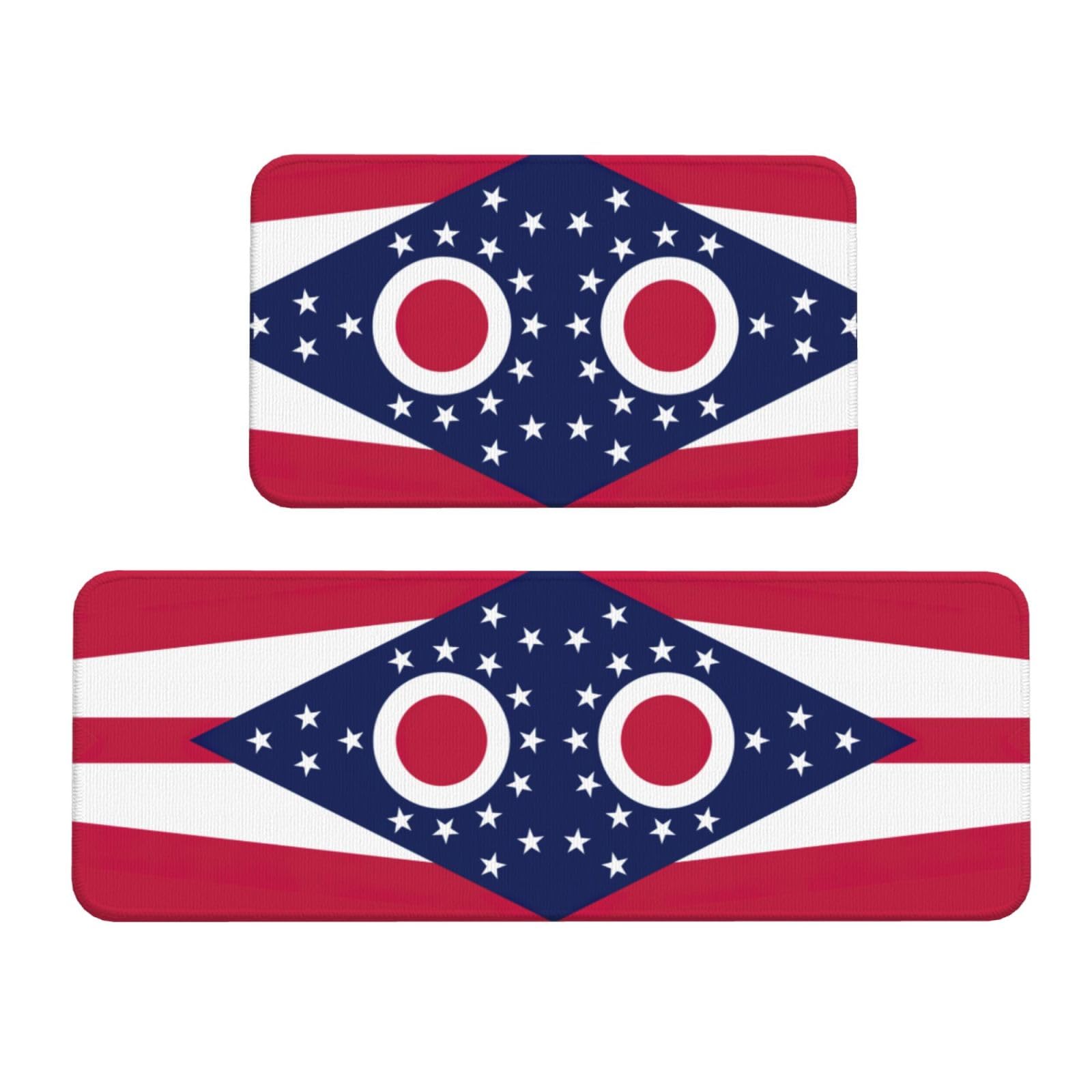 Tapis de cuisine confortable Ohio évitez les glissades avec ce lot de 2 tapis de sol