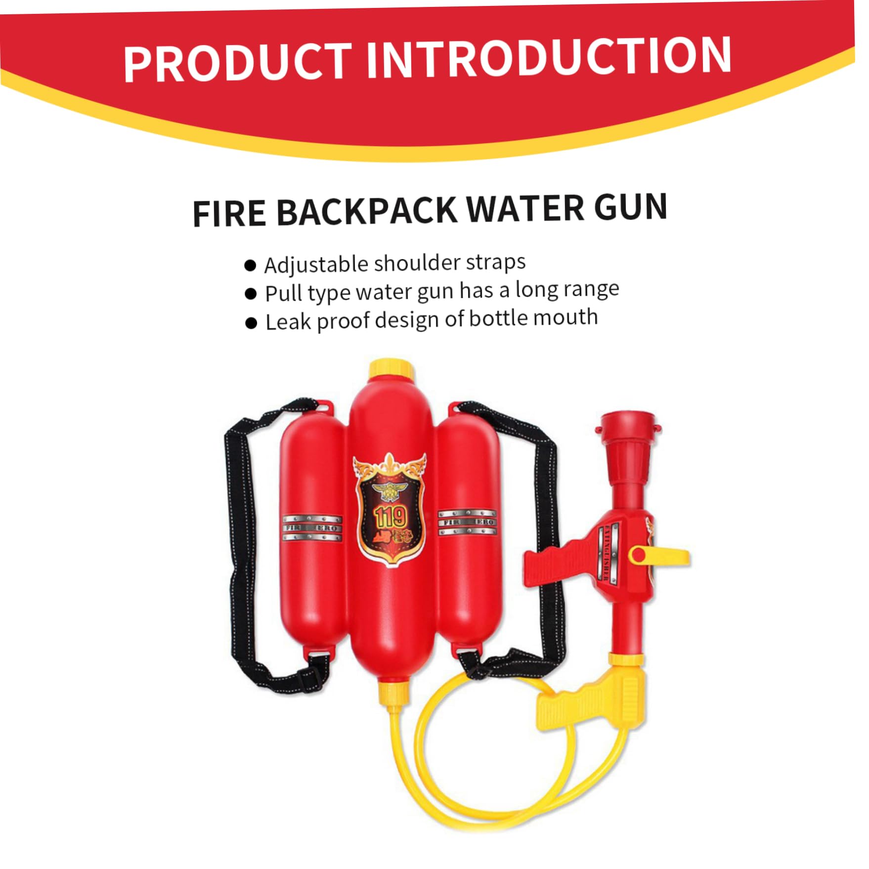 Zaino per pompiere Giocattolo ad acqua Pistola ad acqua estiva Giocattoli Pistola Carro armato giocattolo da esterno, spruzzatore con serbatoio per zaino per bomboniere per feste di compleanno Piscin