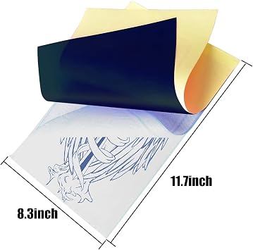 50PCS Tattoo Transfer Paper Tattoo Stencil Paper 4-Layer A4 Size Reusable DIY Transfer Paper for Stencil Printer & Hand Drawing Tattoos Supplies