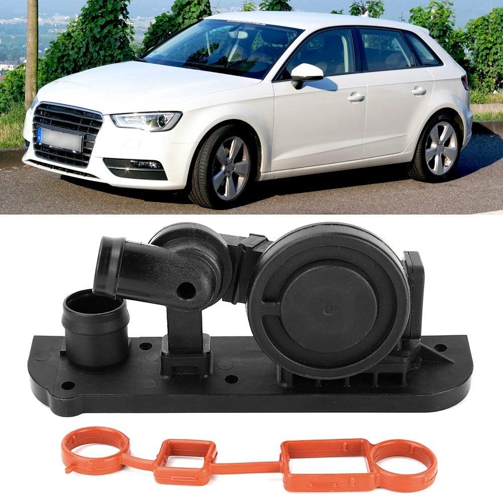 Aramox Soupape PCV, tuyau d'évent de soupape de reniflard PCV 06F129101N ABS Noir