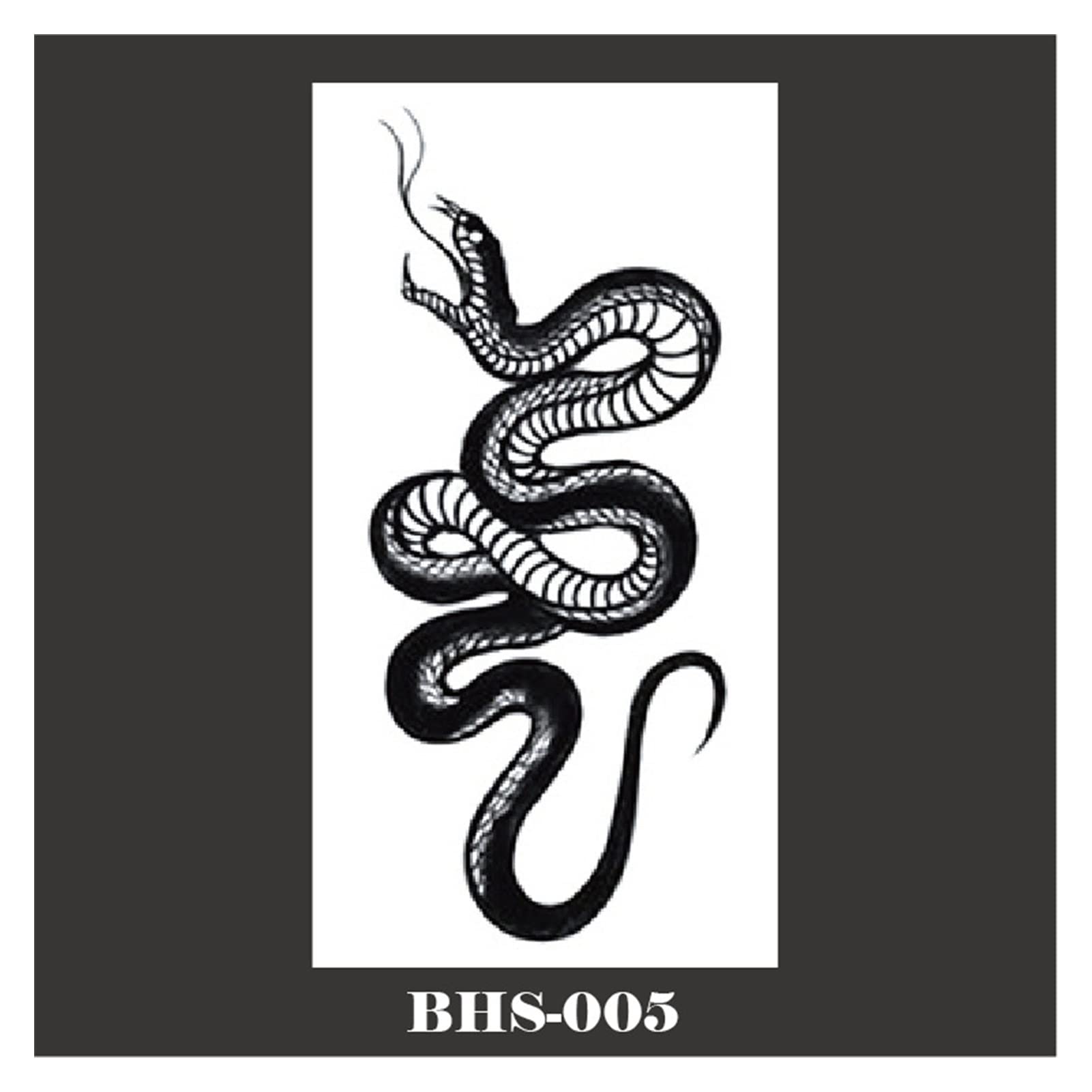 Black Python Tattoo