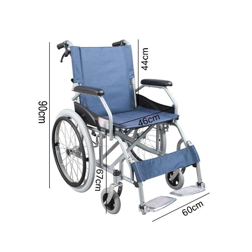 Sedia a rotelle,Ausili per la deambulazione del carrello per disabili pieghevoli multifunzione portatili