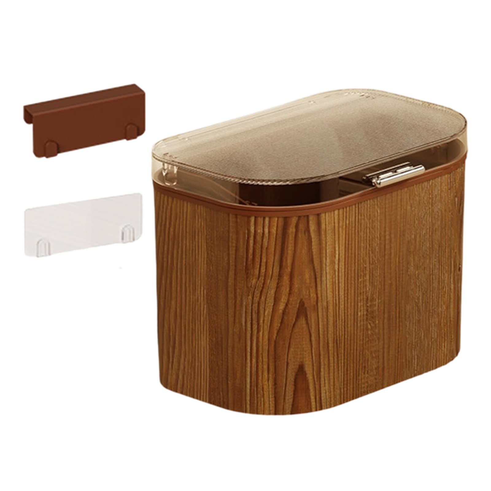 Kalttoy Door Mount Trash Can Spring Lid Odors Proofed Kitchen Bathroom Easy Install Spring Lid Waste Bin