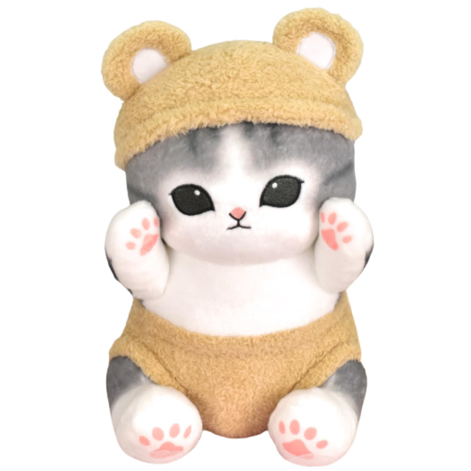 Amazon.co.jp: にゃんぱんつ！ BIG ぬいぐるみ mofusand ぢゅの 約30cm