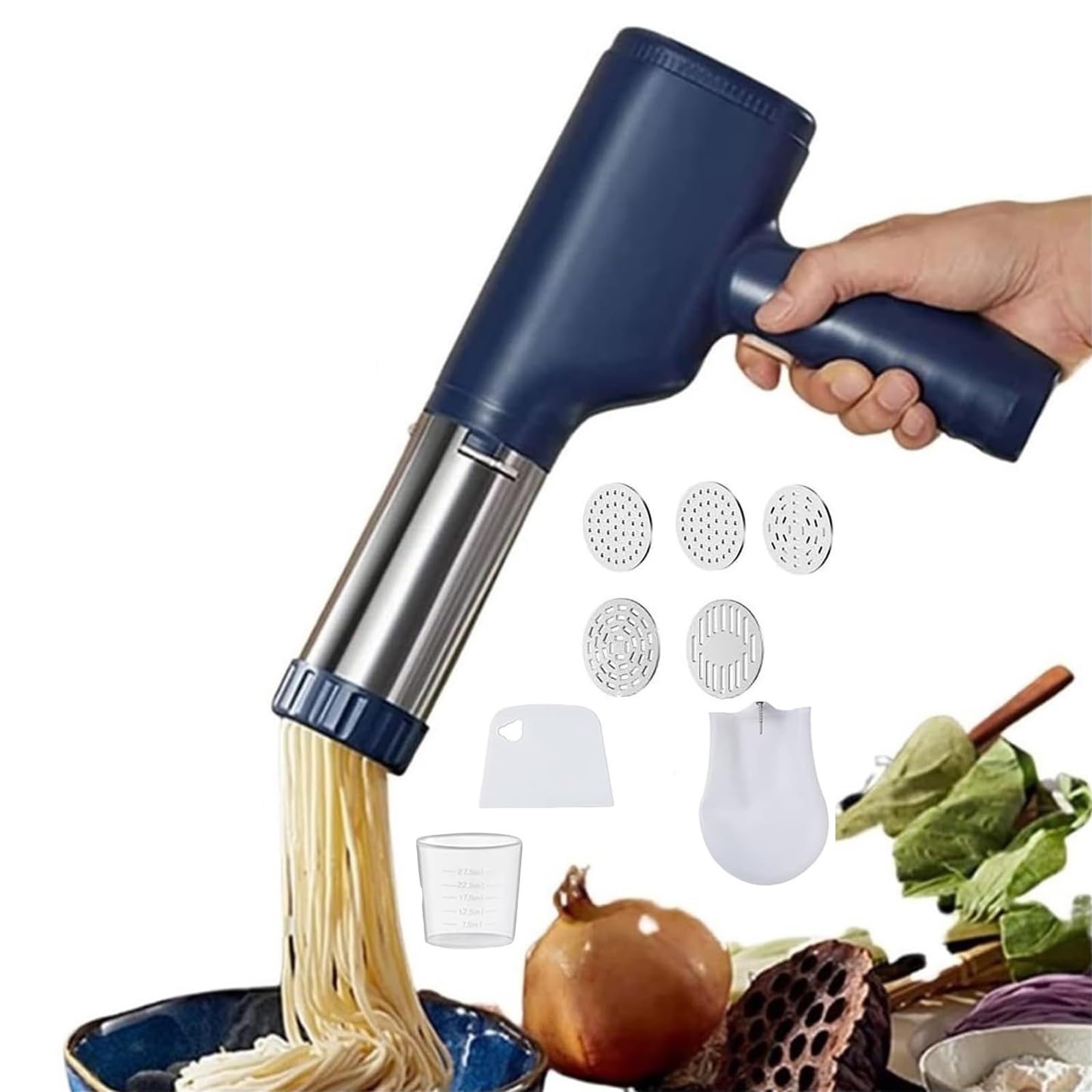 Machine à pâtes automatique portable électrique avec 5 moules amovibles nettoyage facile