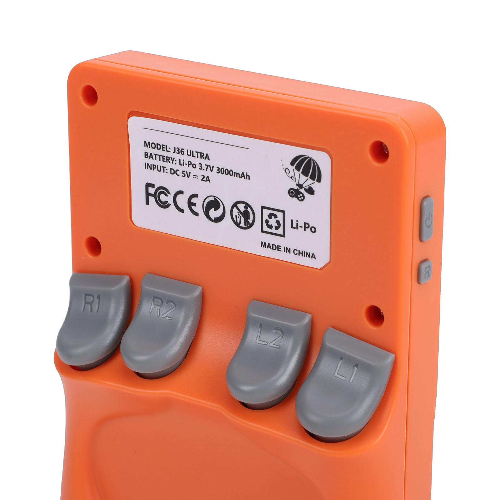 Zunate Octa Core Handheld-Spielekonsole 4 Zoll 720x720 |64 GB Speicher, 22.000 Klassische Spiele, WiFi, Dual-Player, 3.000 MAh, 8 Stunden Kampf (ORANGE)