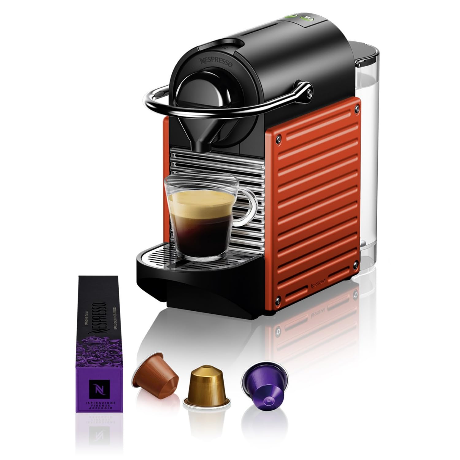 Nespresso Pixie C61 Espresso Capsule Coffee Machine, 0.7 L, 19 Bar