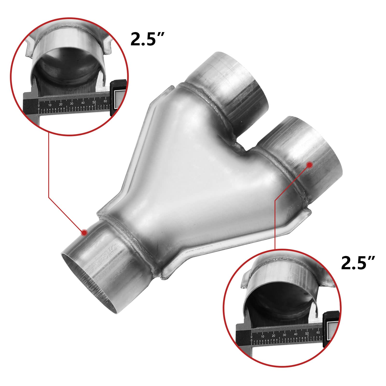 ゆぅ Amazon.com: Universal 409 Stainless Steel Exhaust Y Pipe