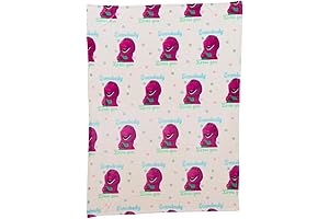 Barney Retro Bedding Super Soft Cozy Plush Throw (Officially Licensed Product)