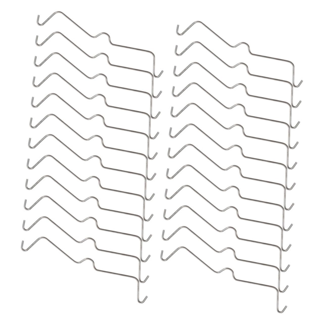 OUNONA 80pcs Heavy Duty Metal Pegboard Hooks Pegboard Fasteners for Garage Workshop Shed Tool Storage