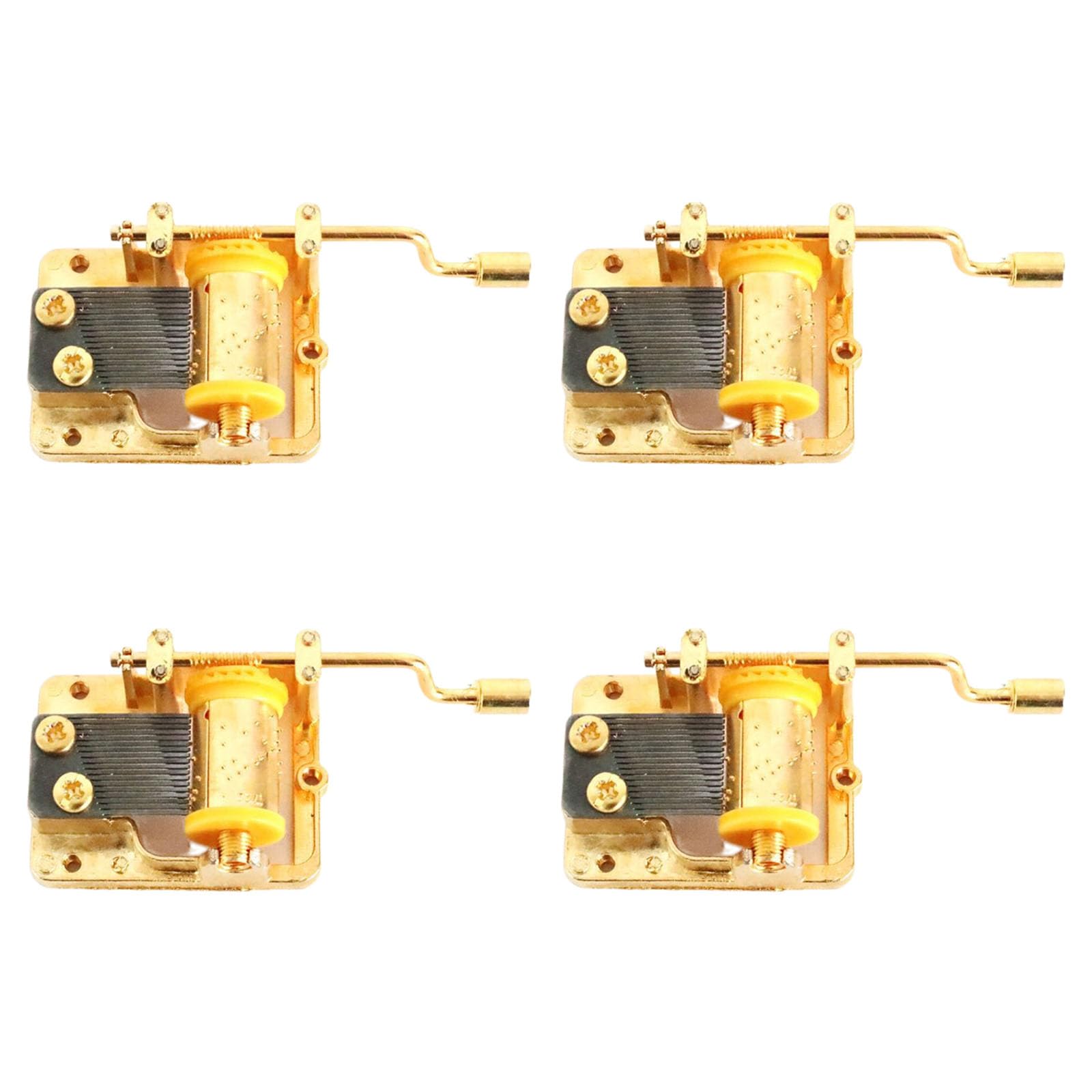 ZEPFJHE Classical Castles in the Skies Melodies Music Box Set of 4 Musical Mechanism Replacement for Craft Projects and Repair Wind Up Music Box