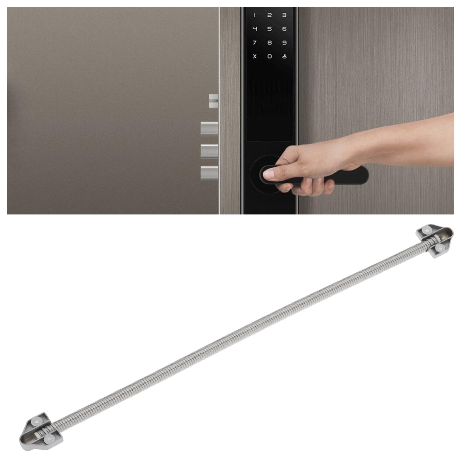Create idea 2Pcs 408mm Door Flex Conduit Stainless Steel Conduit Conduit Door Cable Suitable for Access Control System Video Cable - Image 2