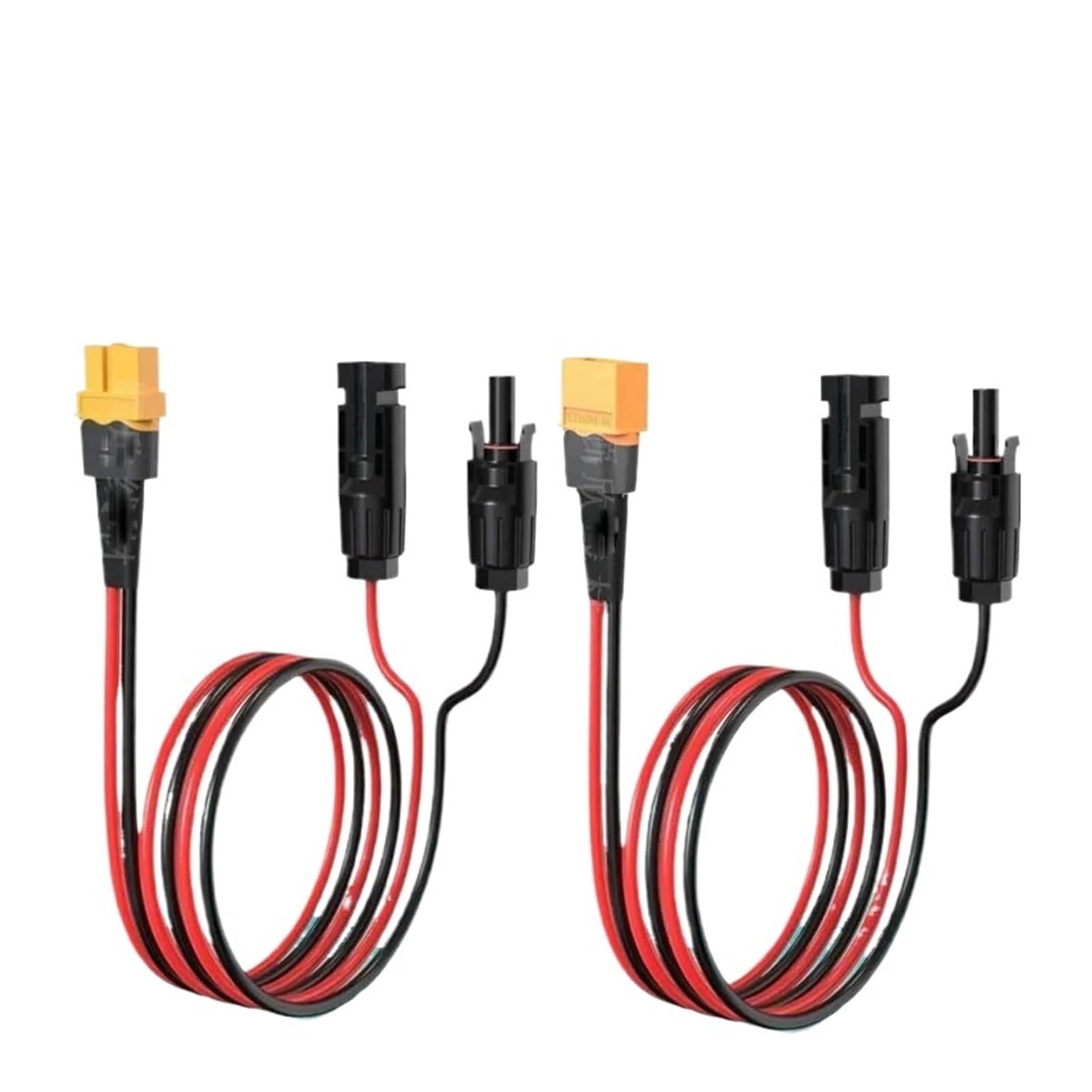 Złącza męskie i żeńskie z kablami XT60 męskie/żeńskie na kabel przyłączeniowy zasilania słonecznego 12AWG, przewód z czystej miedzi, zewnętrzna linia przyłączeniowa do paneli słonecznych (XT60 żeński