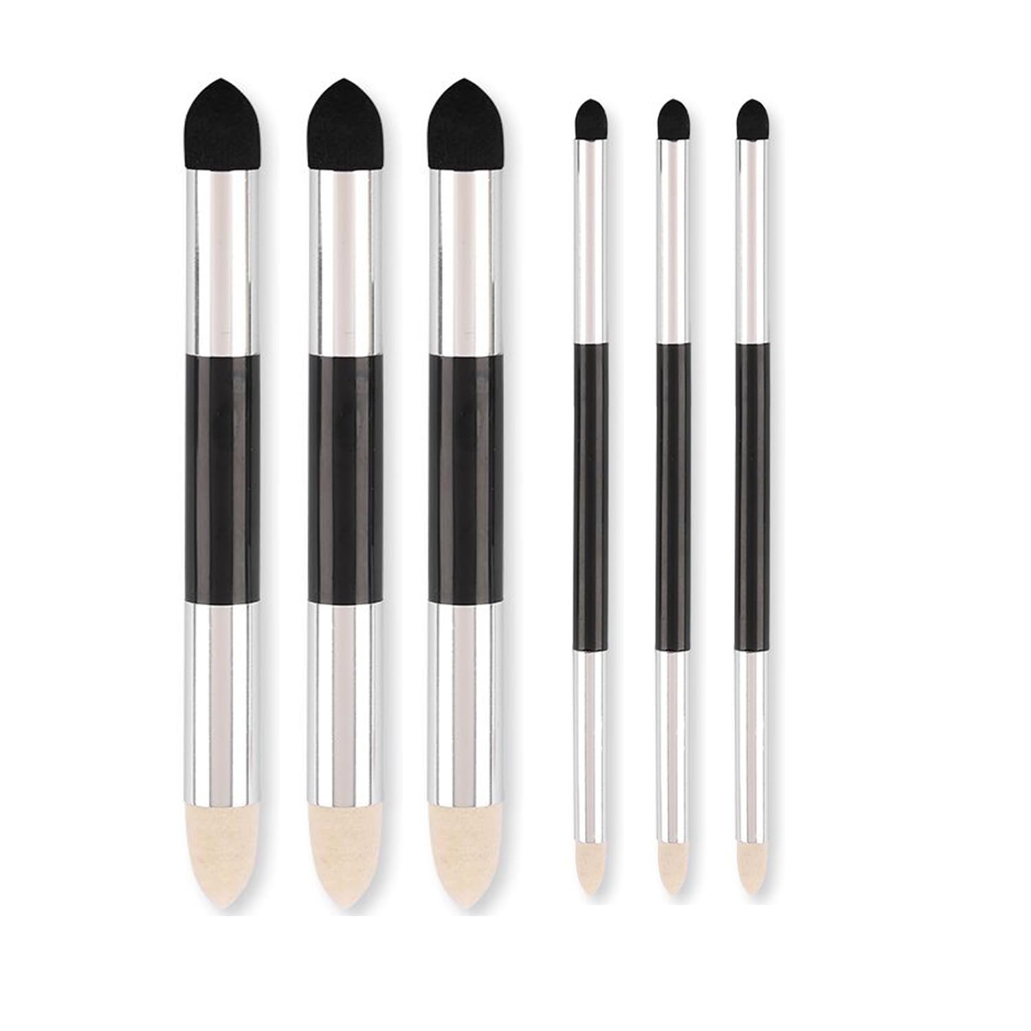 Lot De 6 Estompes Double Tête Lavables - Pour Dessin, Fusain, Pastel (2 Tailles)