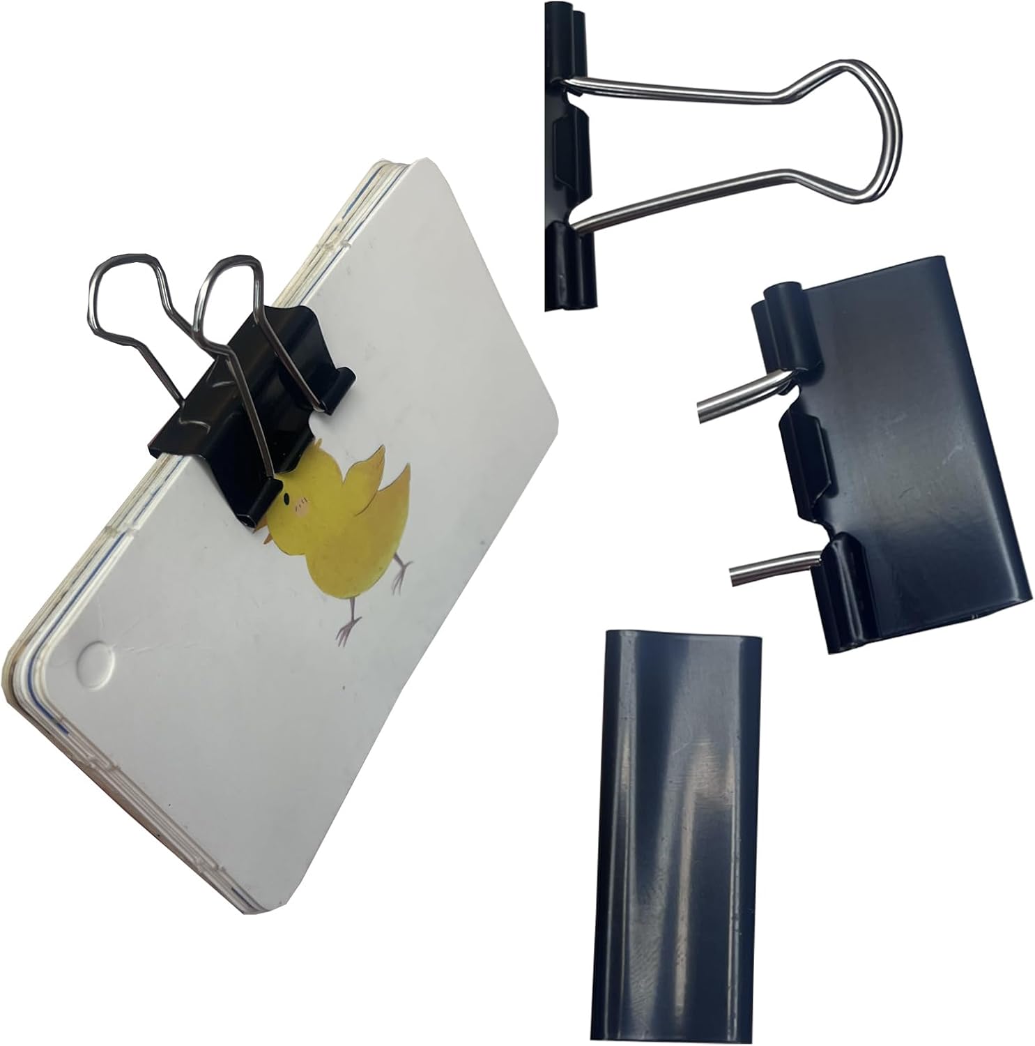 Binder Clips Clamps Assorted Sizes, Large, Medium, Small, for Office Supplies, School Supplies, Home Essentials