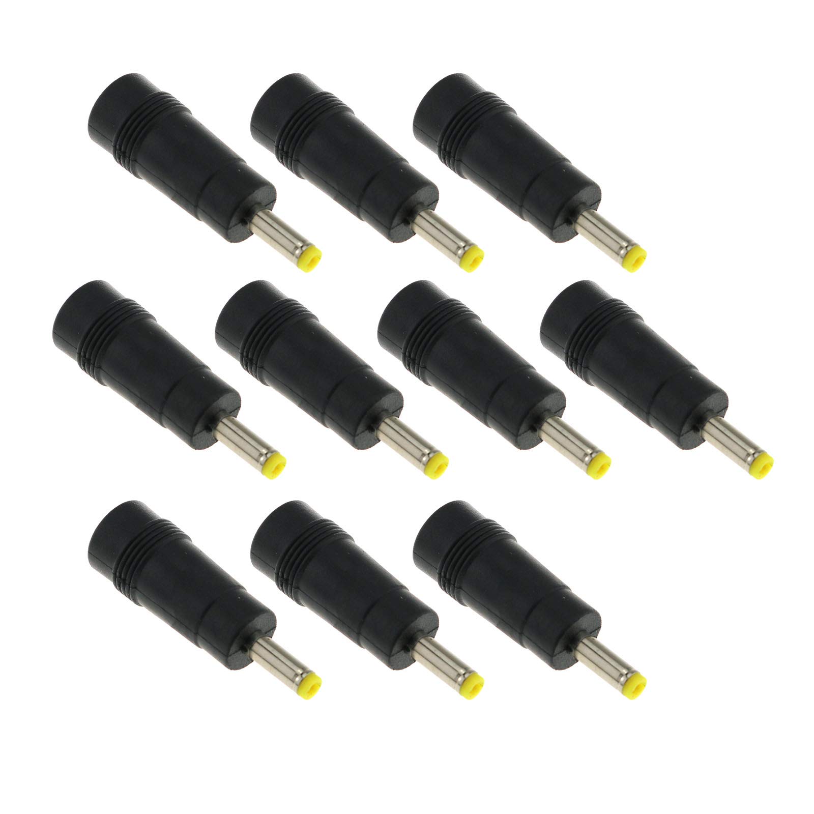 E-outstanding DC Power Jack 10PCS 5.5x2.1mm Female Jack to 4.0x1.7mm Male Plug Adapter DC Barrel Charging Cable Connector