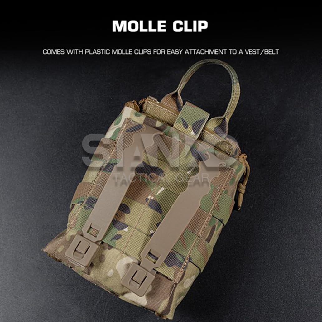 Kits de primeros auxilios tácticos MOLLE IFAK, bolsa médica EDC, bolsa de herramientas, bolsa de emergencia de supervivencia EMT, accesorio de caza para deportes al aire libre
