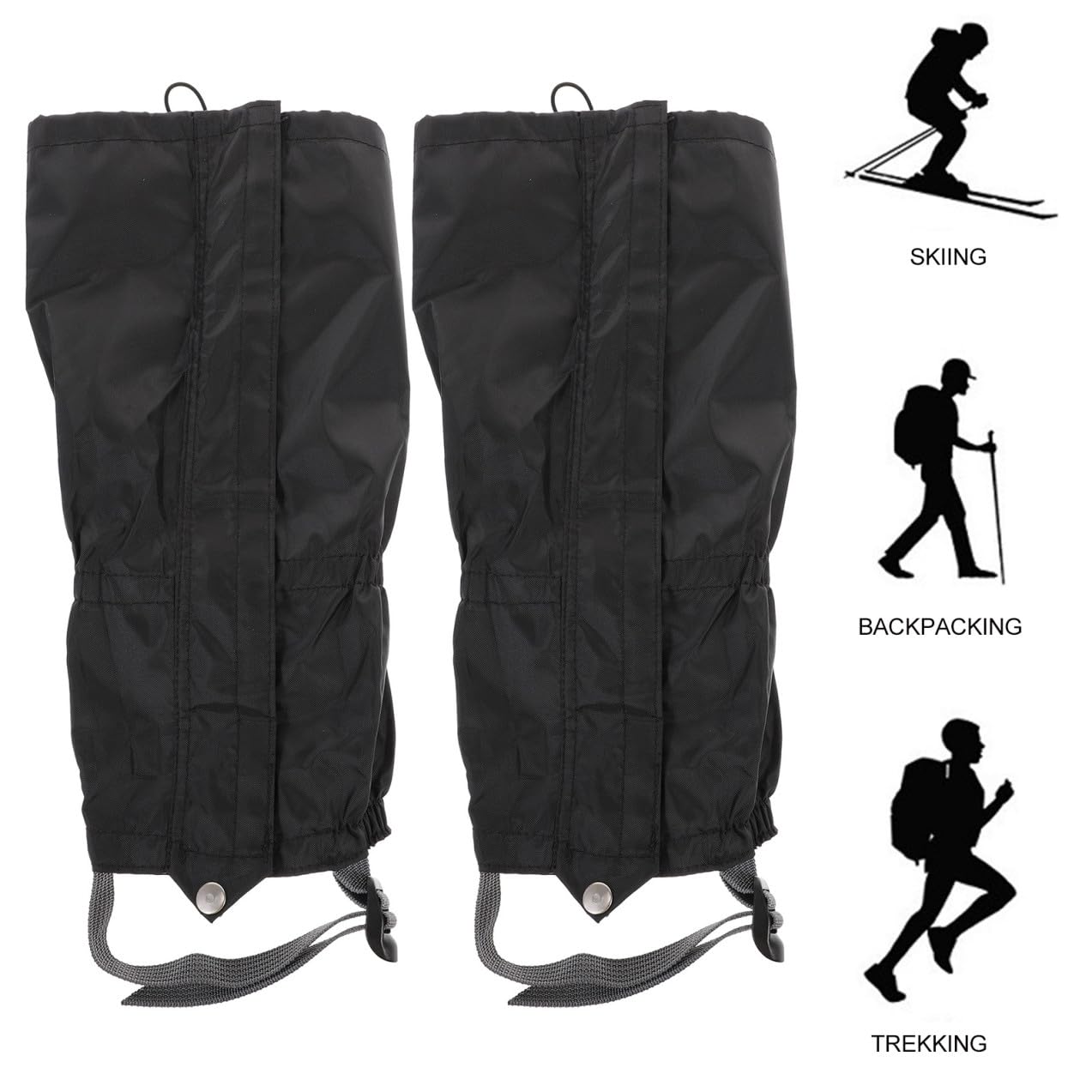 Abaodam 3 Ensembles Guêtres De Randonnée Réglables Protection Jambes pour Activités Extérieures pour Escalade Camping Chasse 2 Pièces * 3