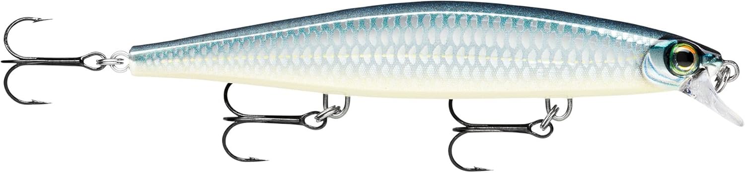Rapala - Shadow Rap Fishing Lure - Plastic Construction - Slow Sinking Freshwater Fishing Lure - Swimming Depth 0.6-1.20m - Size 11cm / 13g - Made in Estonia - Baby Aspius