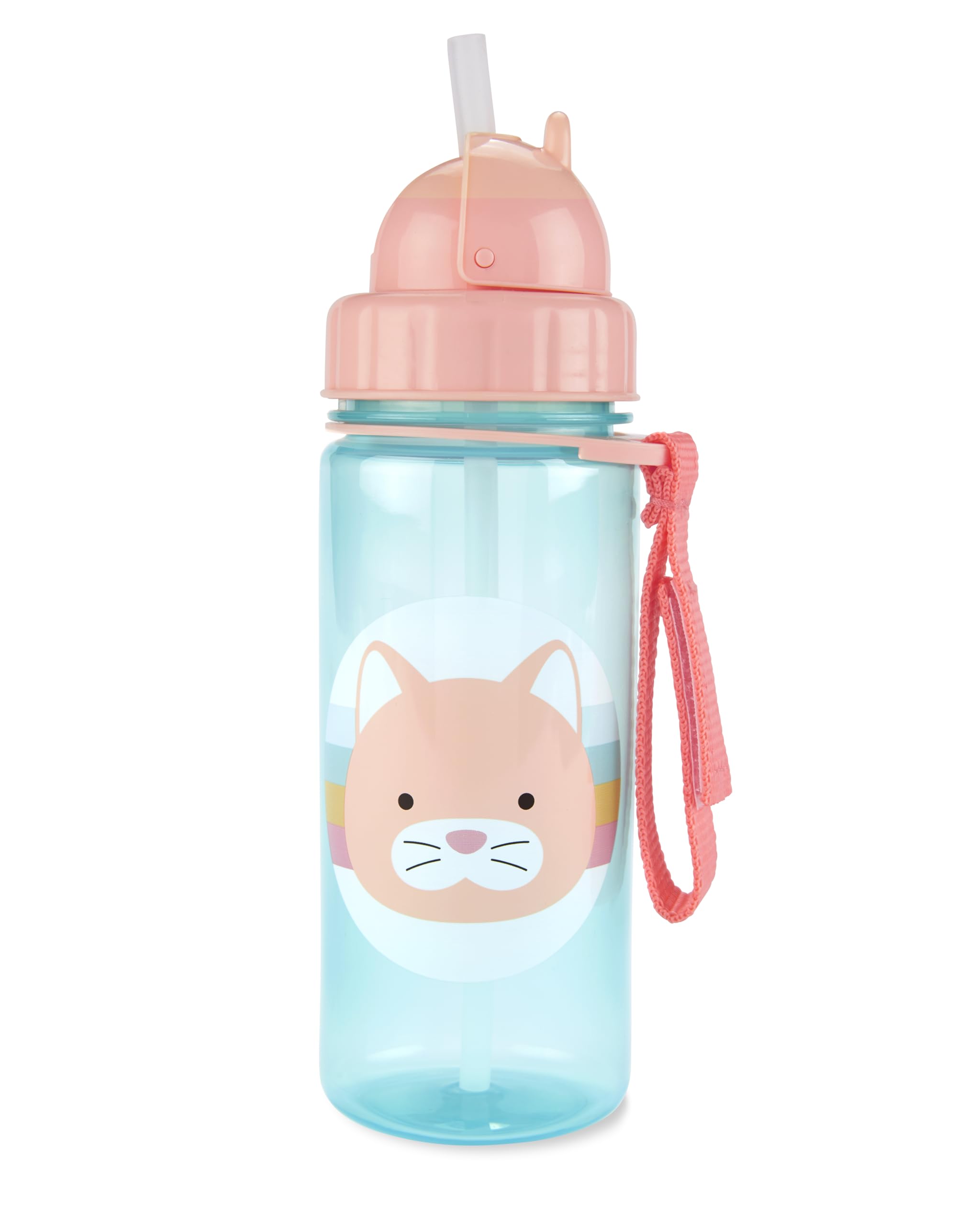 Skip Hop Zoo - Botella con pajita, diseño de gato