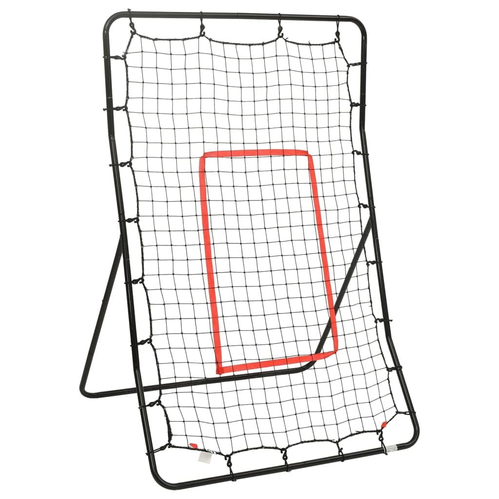 vidaXL Rebotador de Softball Red de Rebote Entrenamiento Cricket Béisbol Fútbol Voleibol Baloncesto Retroceso Softbol Acero 88x79x137 cm