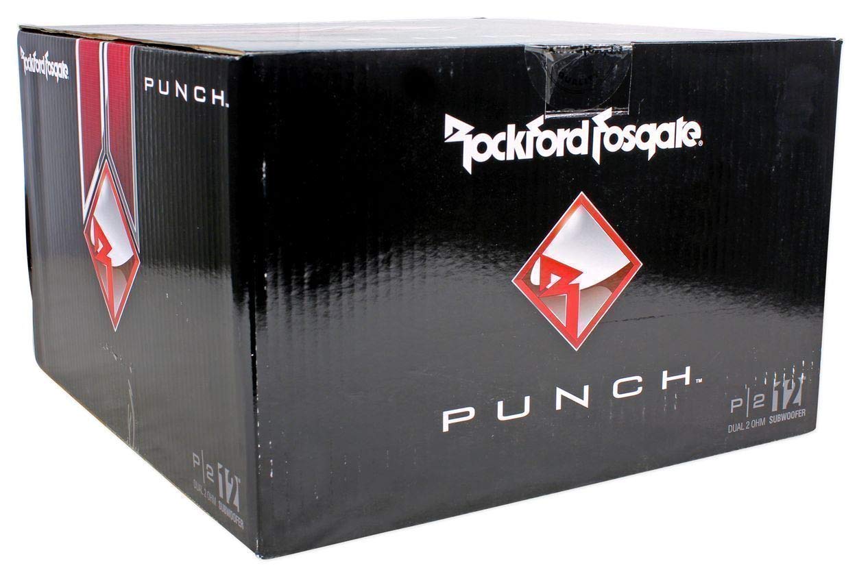 Rockford Fosgate P2D2-12 Subwoofer 30cm 400W RMS - Doppia Bobina 2 Ohm, Cestello Stampato, Cono In Kevlar