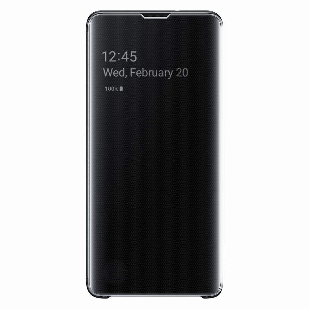 Samsung EF-ZG973CBEGWW Clear View Custodia per S10, Nero