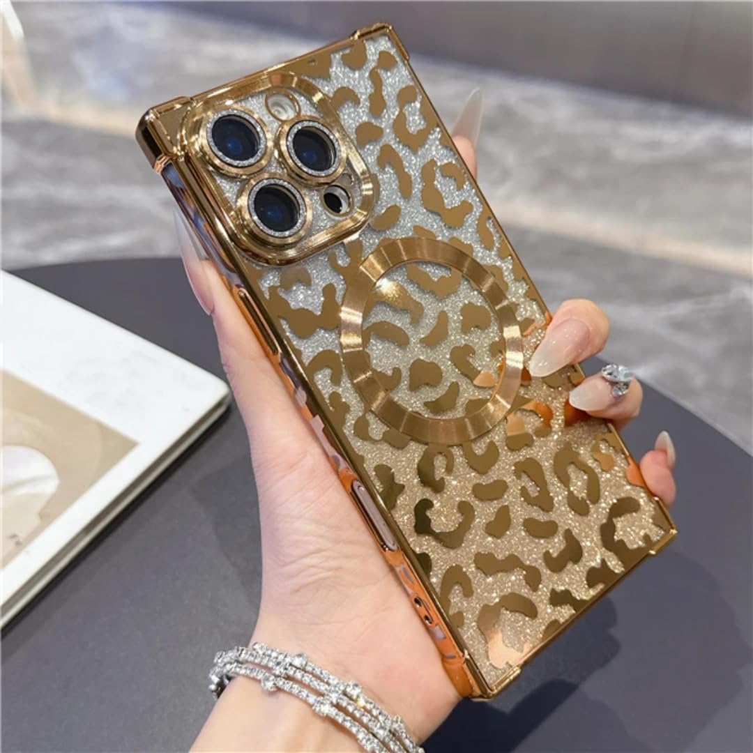 Coque léopard iPhone 14 Pro magnétique pour éviter les rayures - 8