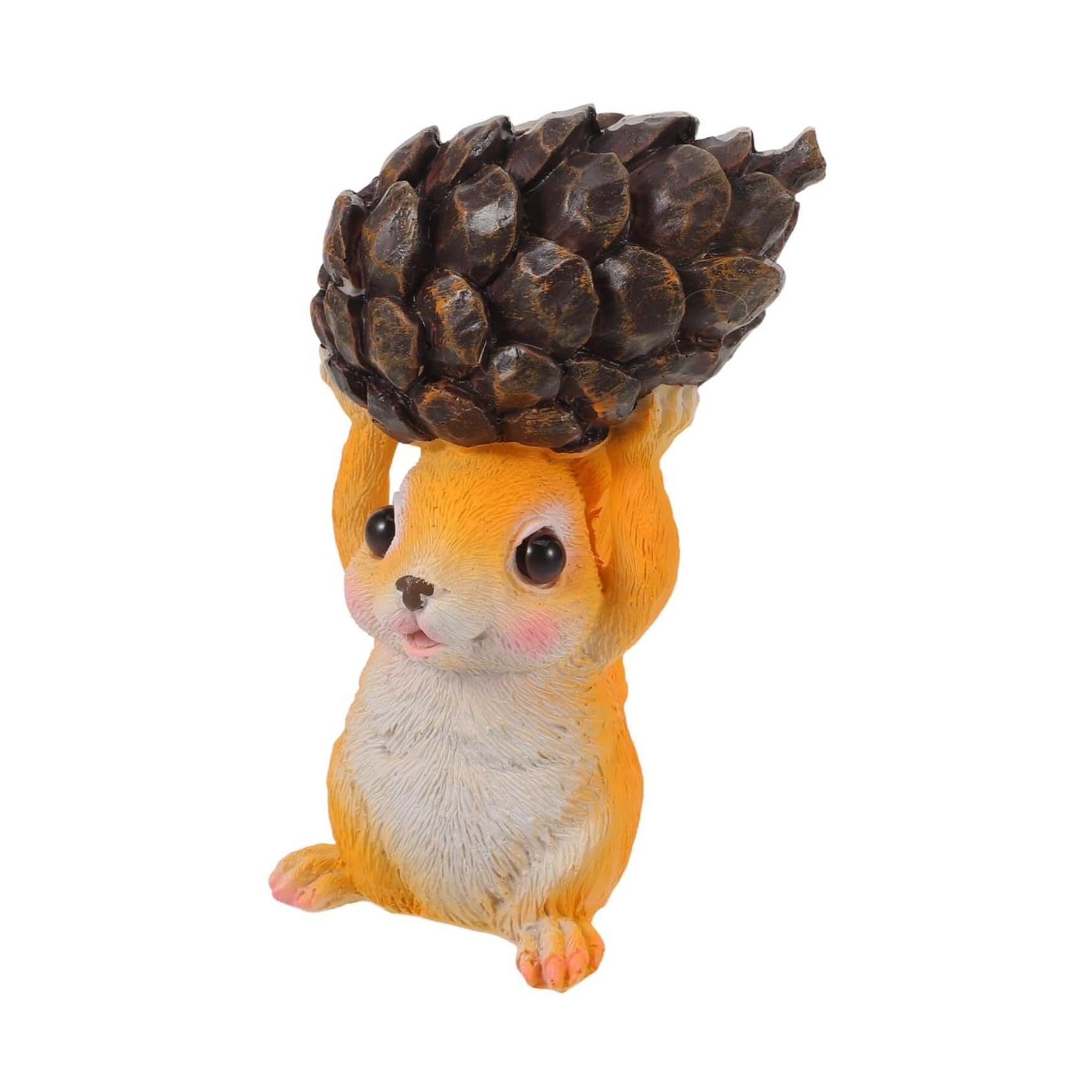 HXLTHINGS Outdoor Statue Resin Squirrel Garden Statue Outdoor Animal Figurine Decor Lightweight Lawn Ornament Sculpture Decor