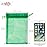 HRX Package 100pcs Organza Bags Green, 5x7 inch Mesh Drawstring Gift Bags Jewelry Pouches for Christmas Candy Party Favor