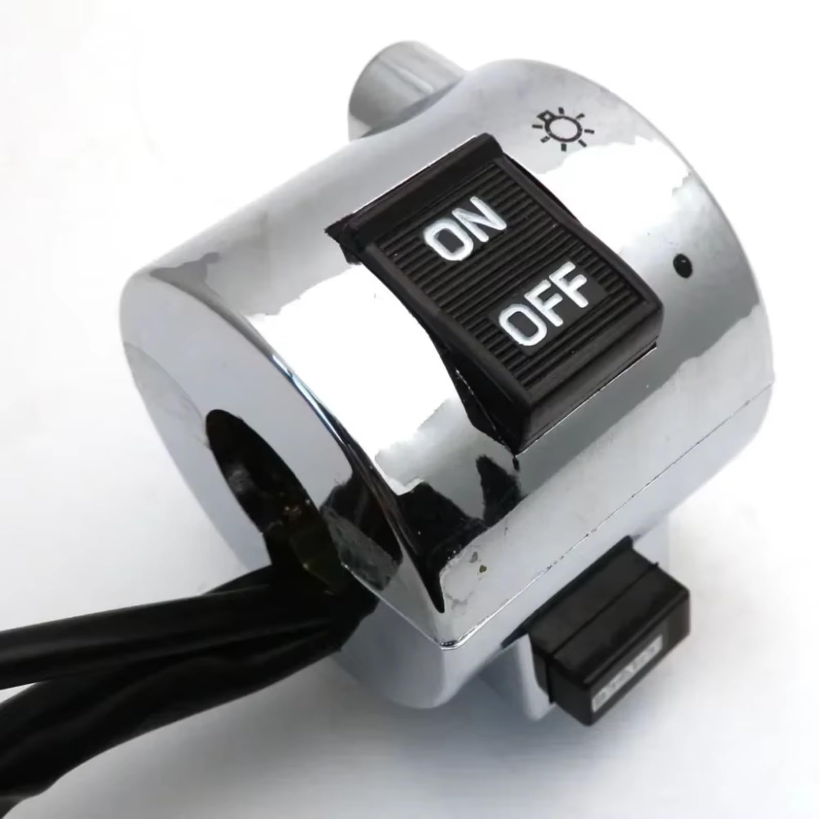 Para Ciclomotor GY6 Para Scooter Para 125cc 150cc Manillar De 25 Mm Lado Derecho O Izquierdo Interruptor De Control Cromado Piezas De Motocicleta Accesorios Clausor Moto(Right side)