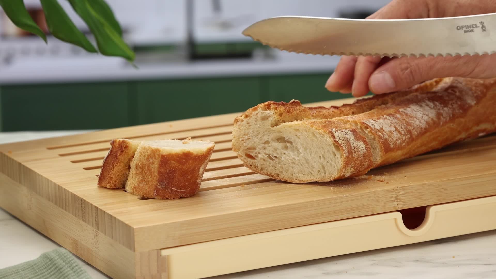 Alessi | GAG02 Planche à Pain en Bambou avec Tiroir, Marron