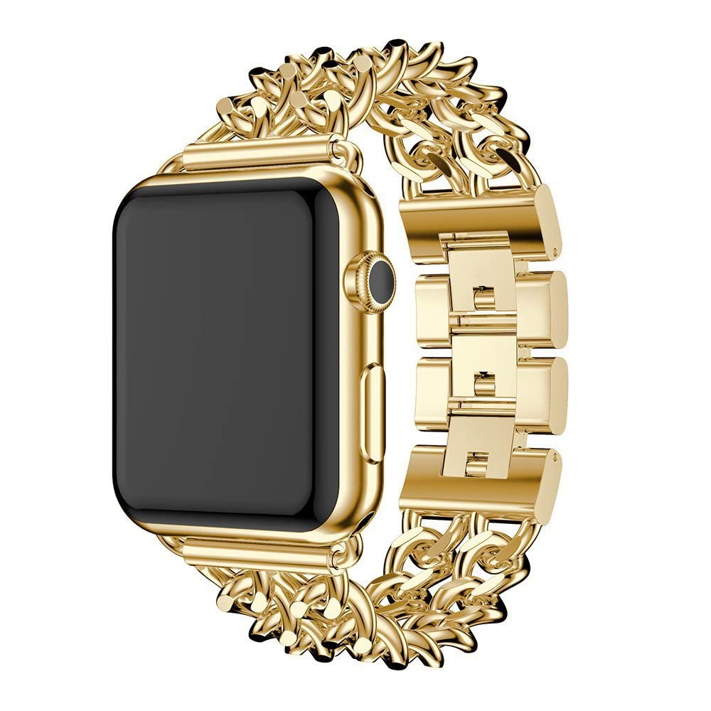 Glitzer Armband Kompatibel mit iWatch 42mm, Bling Metall Arm