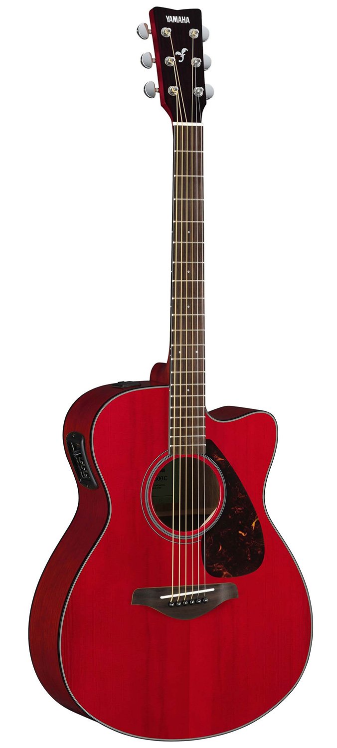 Amazon.com: Yamaha FSX800C Small Body Solid Top Cutaway Acoustic