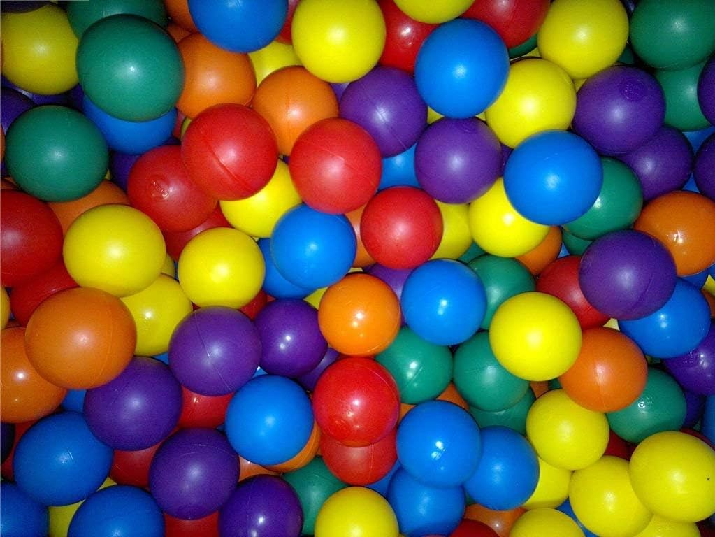 EEVOVEE, 50 Pcs 3 cm Soft and Safe Multi Colour Fun Packed Plastic Pool Balls for Kids.(BPA-Free and Non-Toxic Plastic Balls for Kids - ISI 9873 Safety Certified) - Image 5 thumbnail