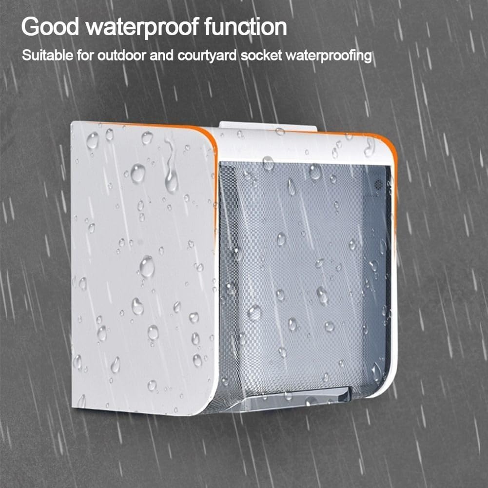 Scatola di protezione for prese elettriche antispruzzo da 91, 5 * 66(Black)