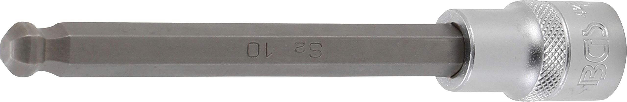 BGS 4258-10 | Bit Socket | length 140 mm | 12.5 mm (1/2") Drive | internal Hexagon with Ball Head 10 mm